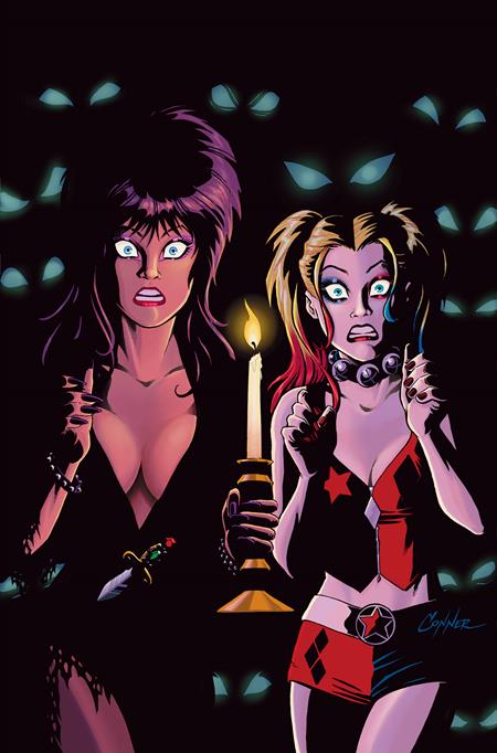 HARLEY QUINN X ELVIRA #4 CVR L INC 1:20 AMANDA CONNER CANDLE VIRGIN VAR