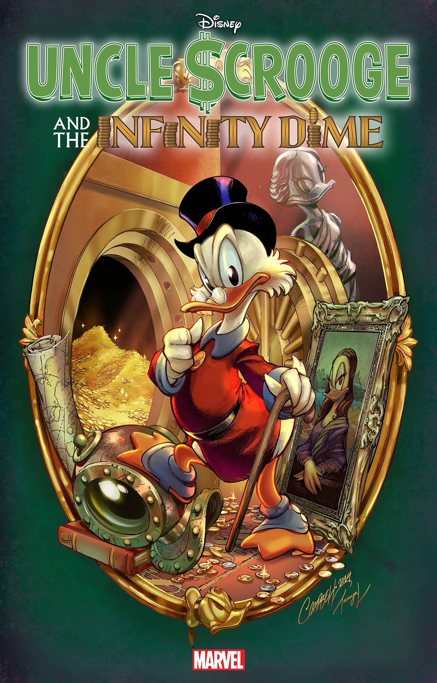UNCLE SCROOGE AND THE INFINITY DIME #1 J. SCOTT CAMPBELL VARIANT
