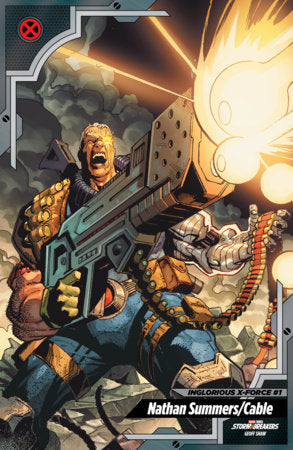 INGLORIOUS X-FORCE #1 GEOFF SHAW X-MEN TRADING CARD VARIANT