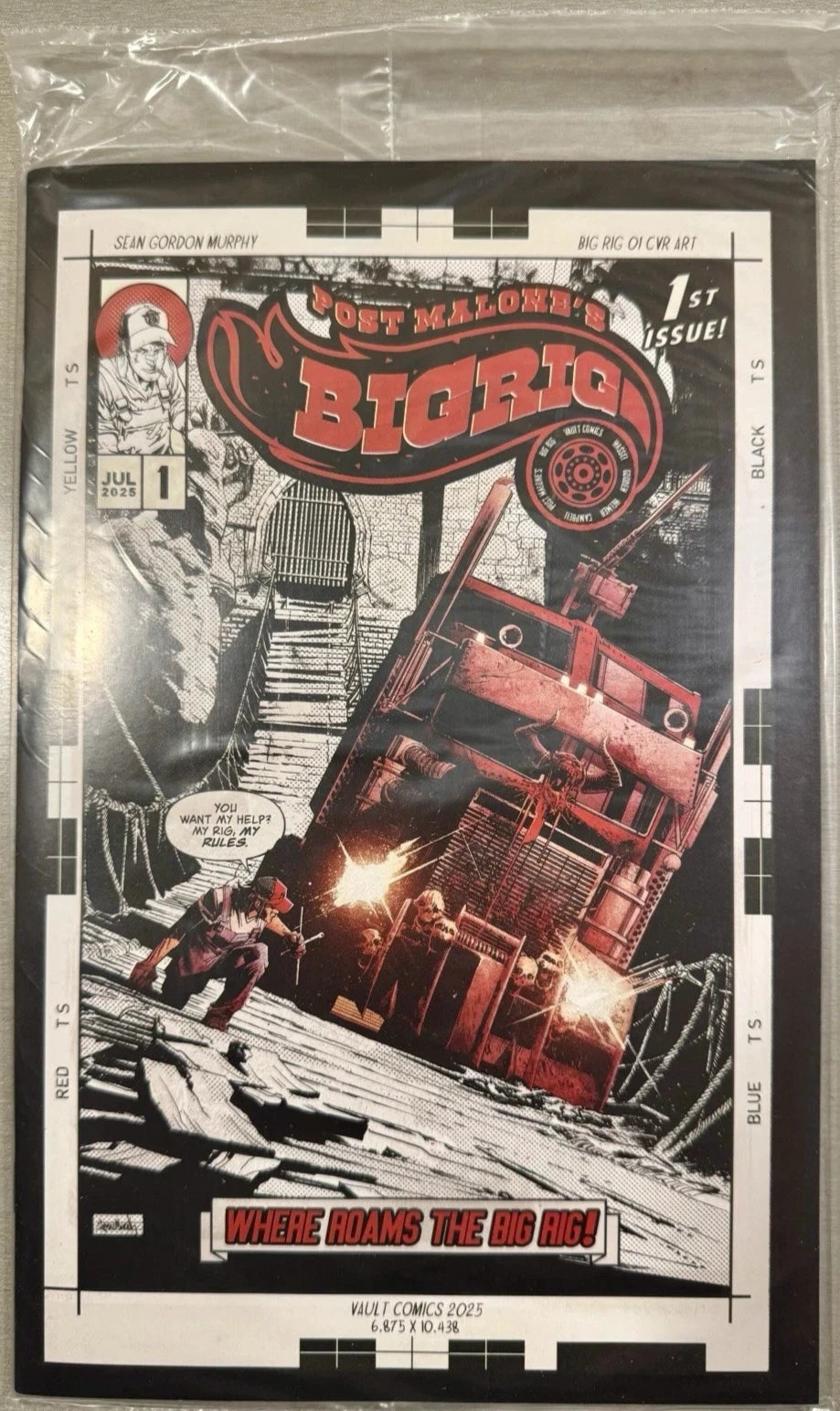 Post Malone's Big Rig #1 Sean Murphy Blind Bag Bonus Box Variant 2025