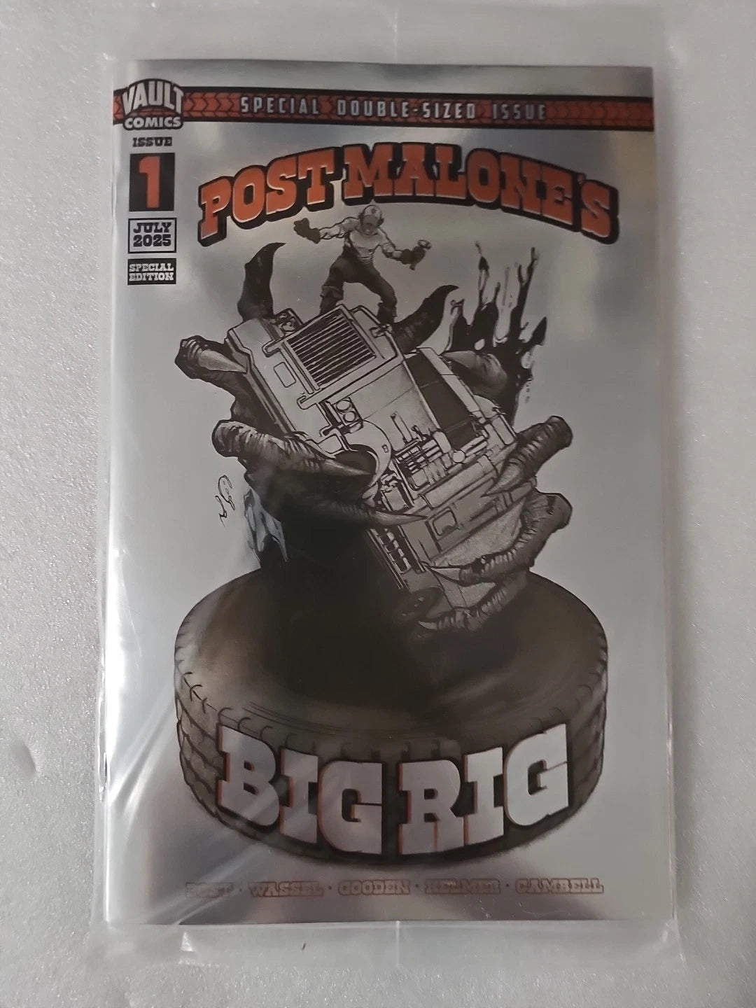 Post Malone's Big Rig #1 Gooden and Cahoon(FOIL VERSION) Blind Bag Bonus Box Variant 2025