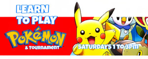 Learn To Play Pokemon: Saturday 1 to 3pm