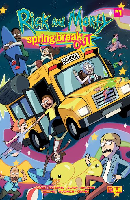 RICK AND MORTY SPRING BREAK OUT #1 (ONE SHOT) CVR C PRISCILLA TRAMONTAN VAR RATIO 1:10