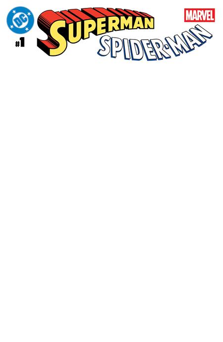 DC MARVEL SUPERMAN SPIDER-MAN #1 (ONE SHOT) CVR Z BLANK CARD STOCK VAR