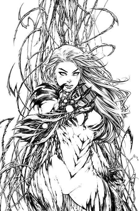 WITCHBLADE #19 CVR D INC 1:50 ED BENES & RICHARD FRIEND B&W VAR (MR)