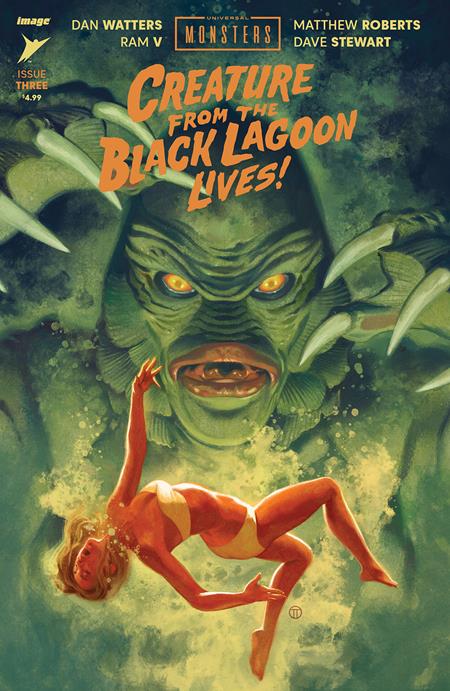 Universal Monsters Creature From The Black Lagoon Lives #3 (Of 4) CVR B Julian Totino Tedesco Var