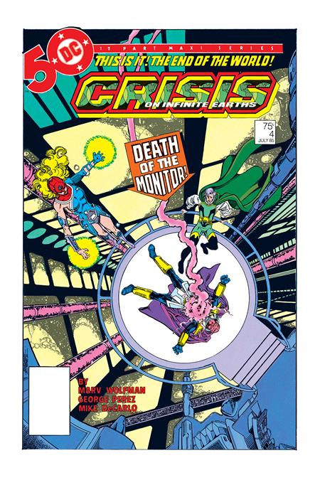 CRISIS ON INFINITE EARTHS #4 FACSIMILE EDITION CVR B GEORGE PEREZ FOIL VAR