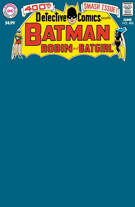 DETECTIVE COMICS #400 FACSIMILE EDITION CVR C BLANK VAR