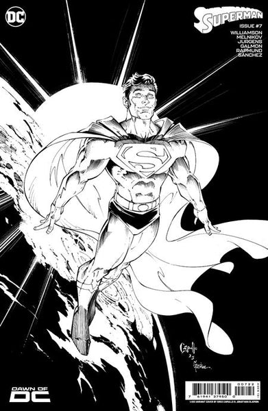 Pre-Order: Superman #7 Cvr J 1:100 Greg Capullo & Jonathan Glapion Inks Card Stock Var (#850)
