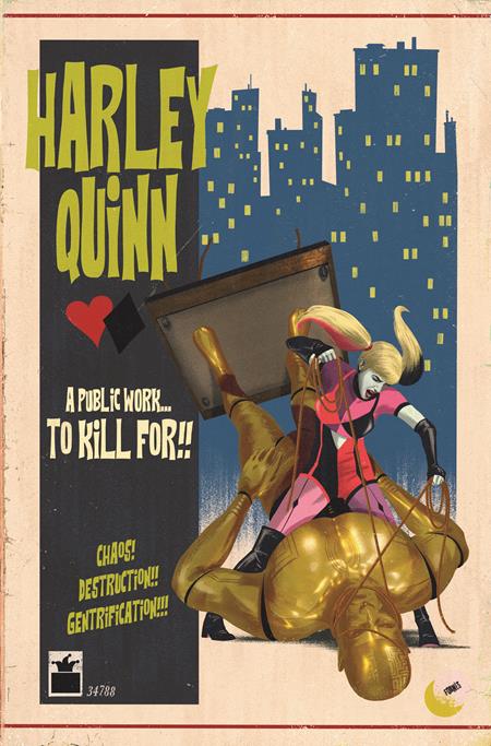 HARLEY QUINN #45 CVR C JORGE FORNES CARD STOCK VAR