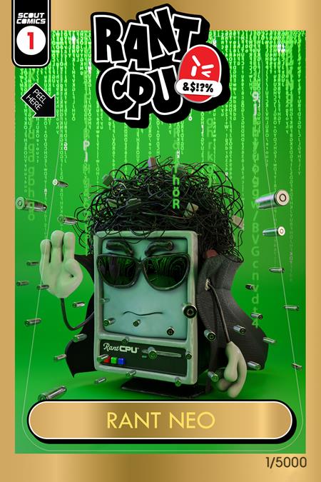 RANT CPU #1 (ONE SHOT) CVR E MK PERKER RANT NEO GARBAGE PAIL KIDS HOMAGE VARIANT COVER