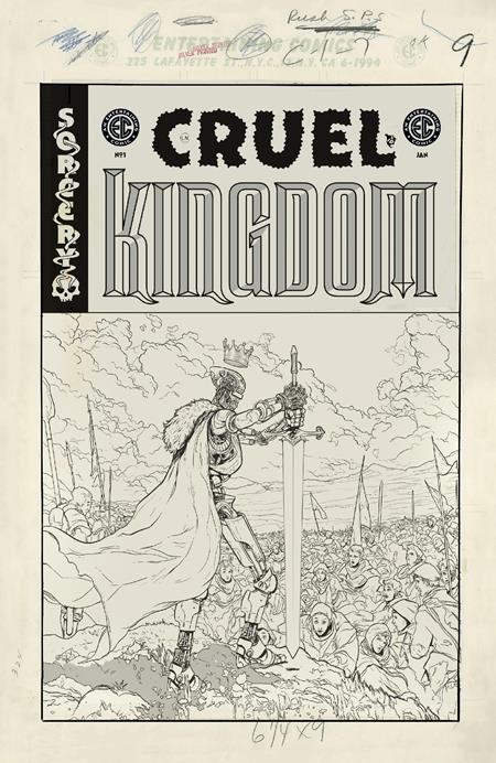 EC CRUEL KINGDOM #1 (OF 5) CVR G RATIO 1:20 ADAM POLLINA B&W ARTIST EDITION VAR