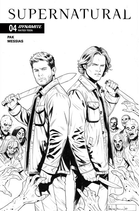 SUPERNATURAL #4 CVR F INC 1:10 ANDREA BROCCARDO LINE ART VAR