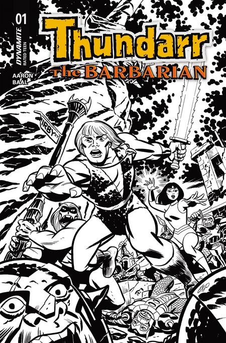 THUNDARR THE BARBARIAN #1 CVR N INC 1:20 MICHAEL CHO LINE ART VAR