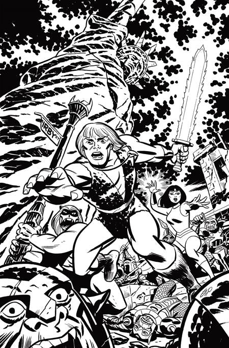 THUNDARR THE BARBARIAN #1 CVR P INC 1:30 MICHAEL CHO LINE ART VIRGIN VAR