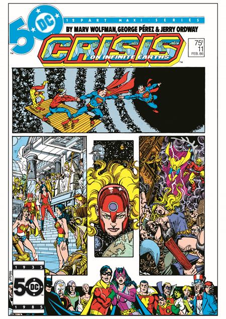 CRISIS ON INFINITE EARTHS #11 FACSIMILE EDITION CVR A GEORGE PEREZ