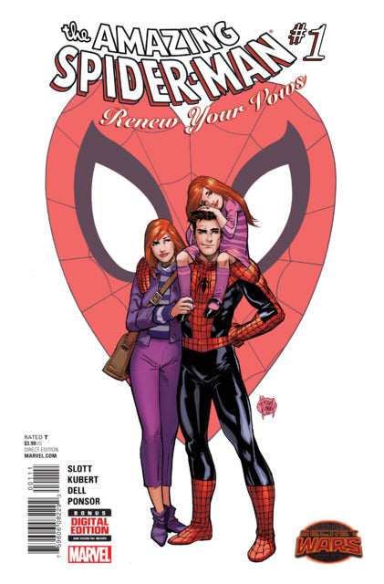 AMAZING SPIDER-MAN RENEW YOUR VOWS #1 SECRET WARS 1ST PRINT MARVEL COMICS (2015)