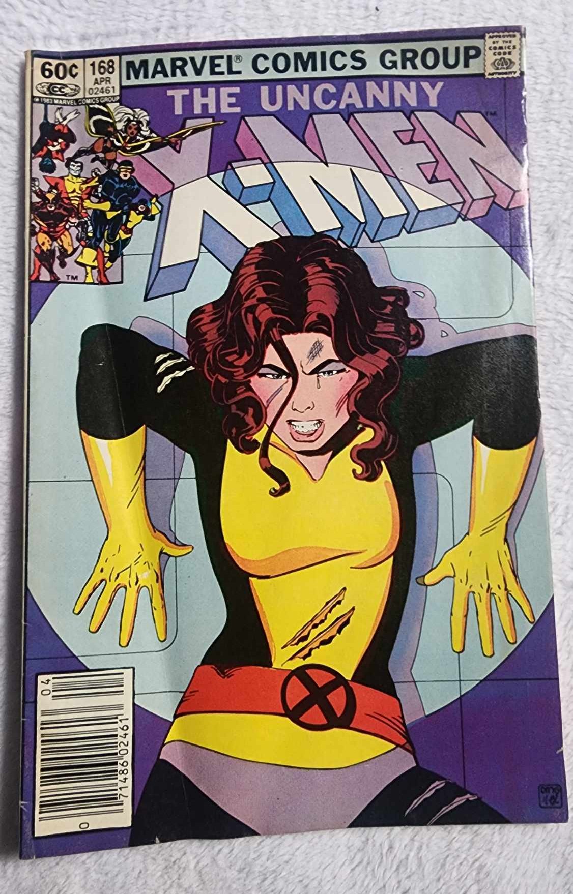 Uncanny X-Men #168 Newsstand Edition (Marvel, 1983) 1st Madelyne Prior.