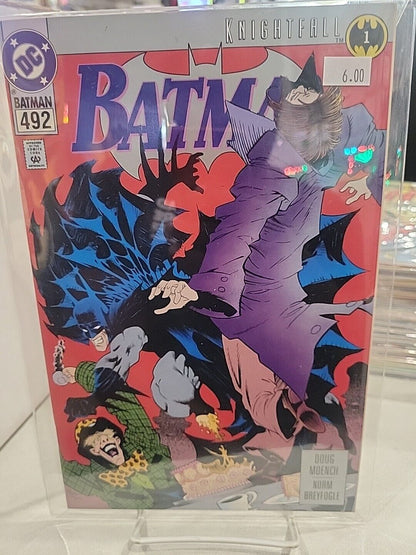 Batman #492 Second Printing Variant NM/M Knightfall Part 1 in EXCELLENT Cond.