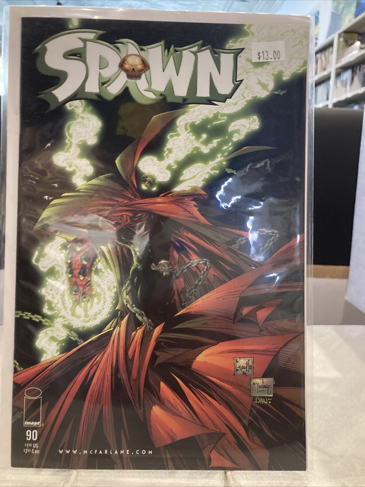 Spawn #90 Low Print, Todd McFarlane, Greg Capullo (1999 Image Comics)