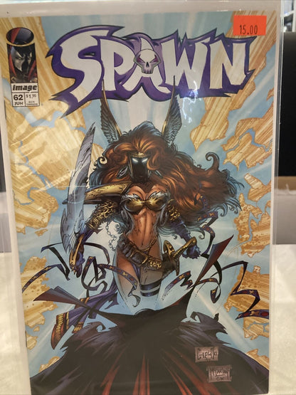 Spawn #62 Comic Book 1997 VF/NM Greg Capullo Image Angela Comics Low Print