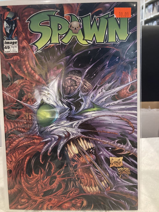 Spawn #49 1996 Capullo Image Comics, Very Clean Copy, Fast & Safe Shipping