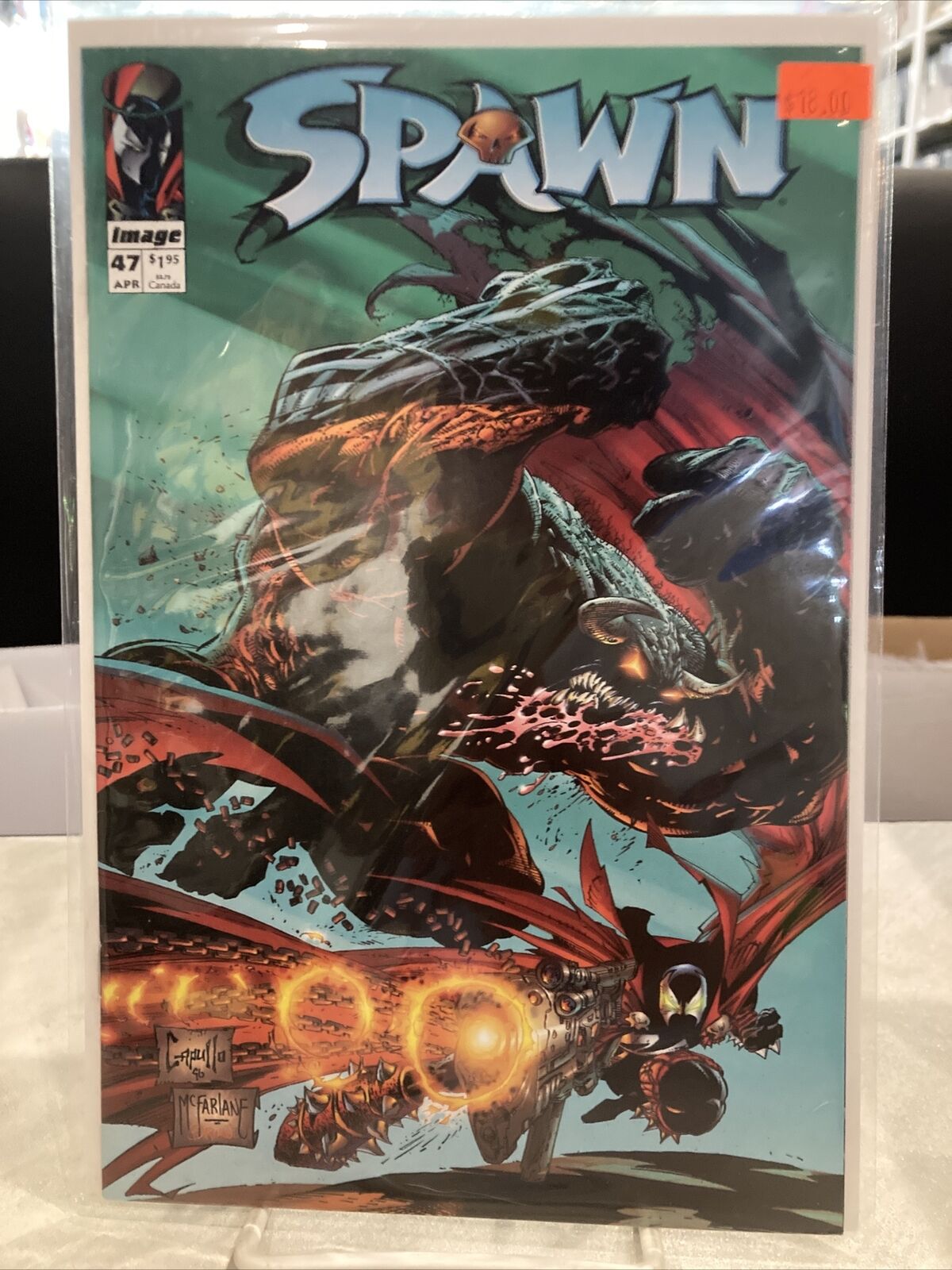 SPAWN #47 NEWSSTAND VARIANT VF IMAGE COMICS TODD MCFARLANE