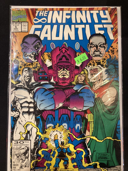 Infinity Gauntlet #5 Marvel Comics 1991 Jim Starlin Ron Lim