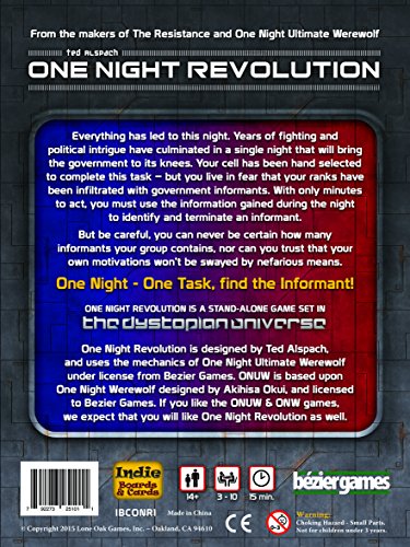 One Night Revolution Card Game