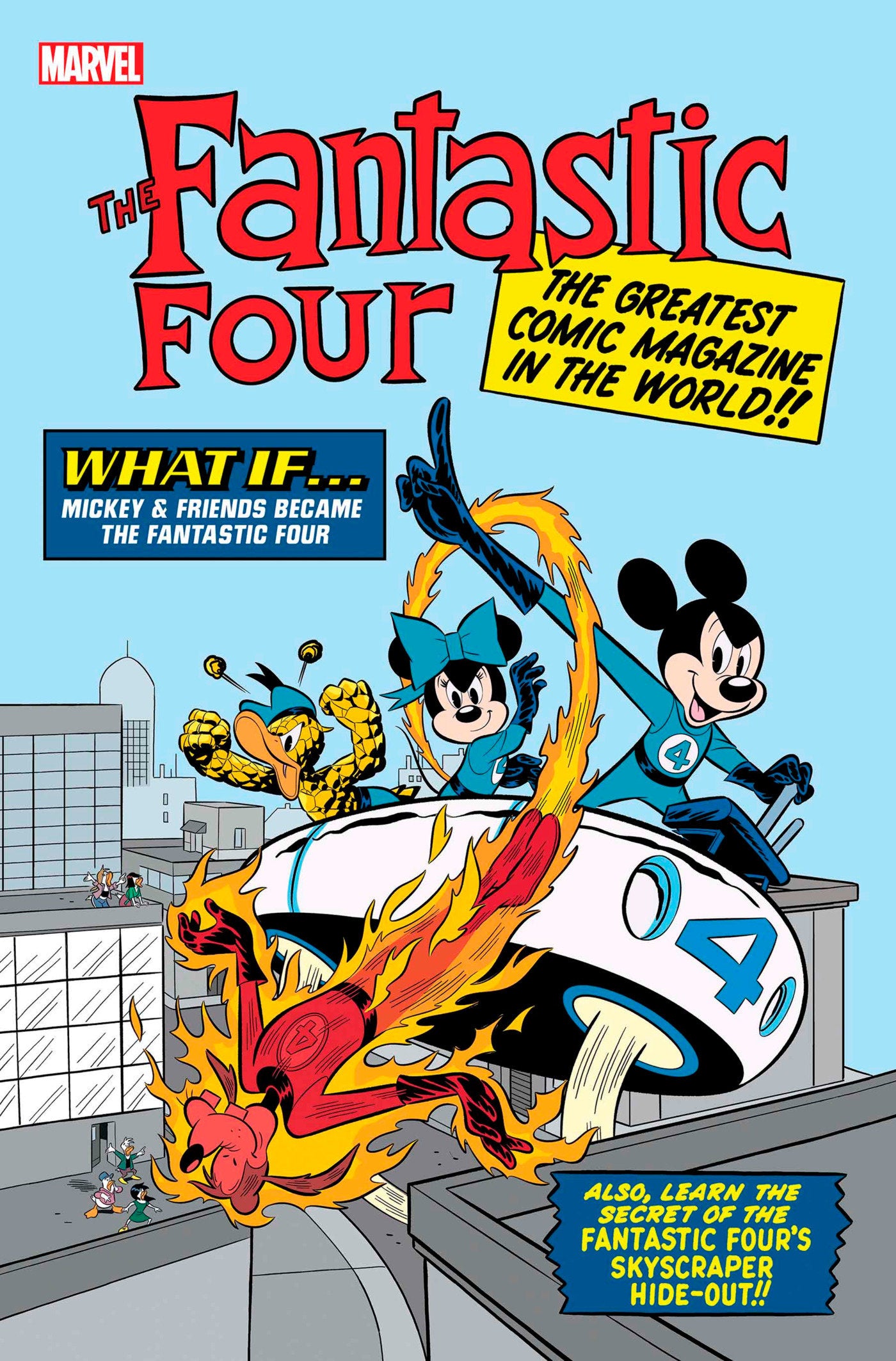 FANTASTIC FOUR #28 TBD ARTIST DISNEY WHAT IF? FANTASTIC FOUR HOMAGE VARIANT