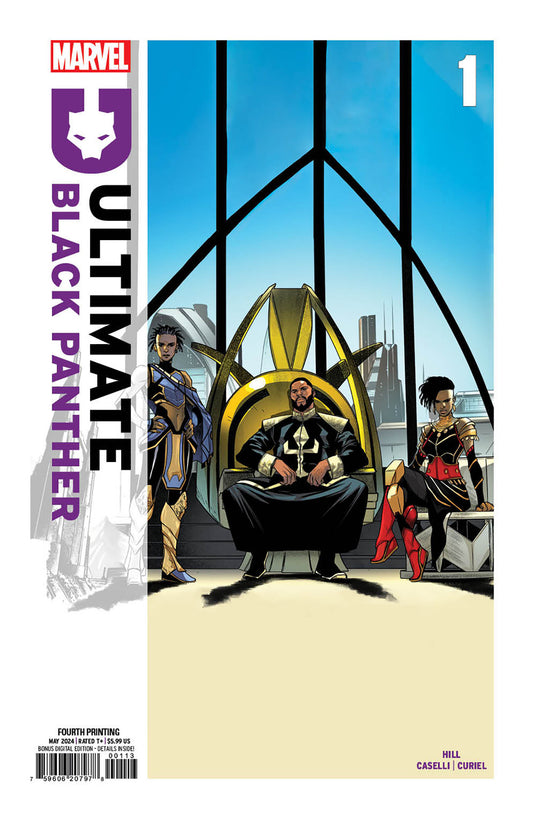 ULTIMATE BLACK PANTHER #1 STEFANO CASELLI 4TH PRINTING VARIANT