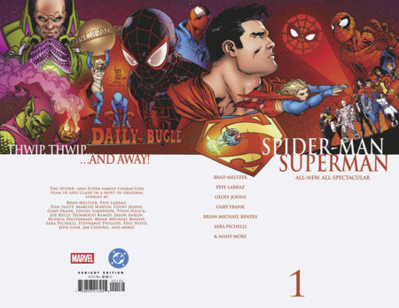 MARVEL/DC: SPIDER-MAN/SUPERMAN #1 GIUSEPPE CAMUNCOLI HOMAGE VARIANT[1:25]