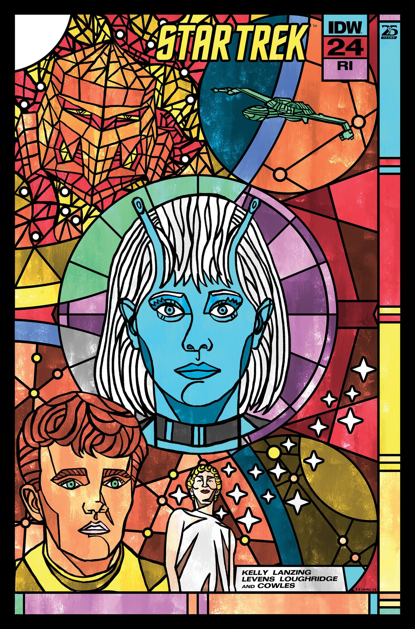 Star Trek #24 Variant RI (RATIO 1:10) (Lendl Connecting Stained Glass Variant)