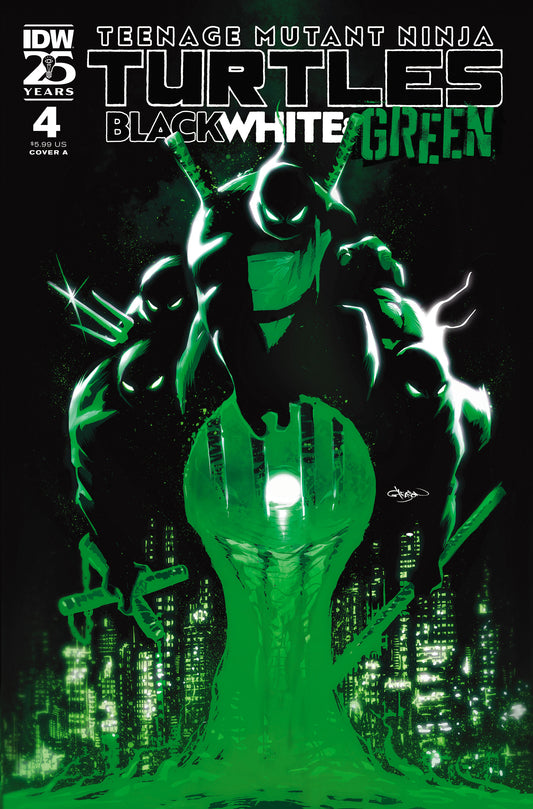 Teenage Mutant Ninja Turtles: Black, White, and Green #4 Cover A (Gleason)