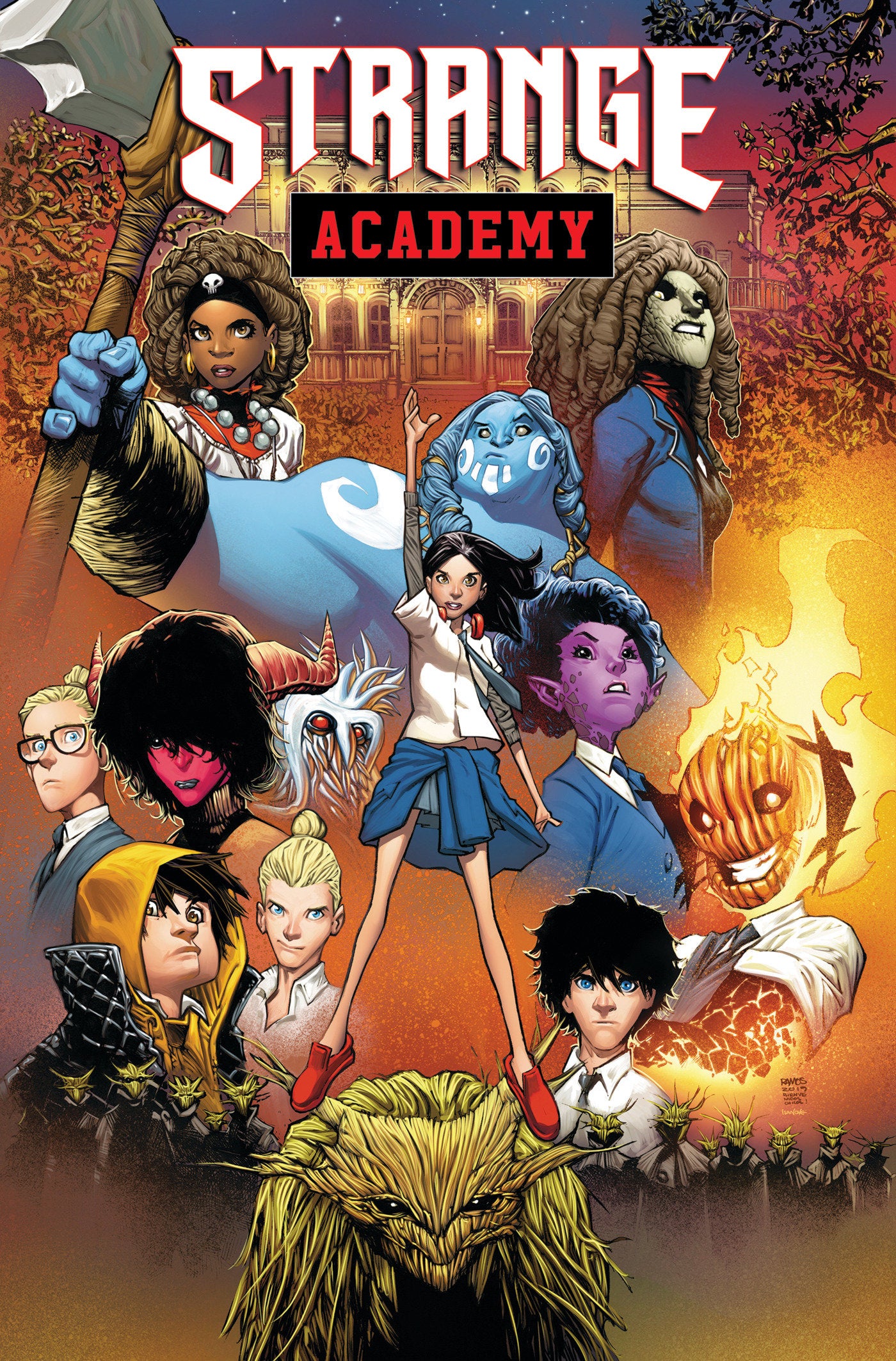 STRANGE ACADEMY OMNIBUS HUMBERTO RAMOS COVER