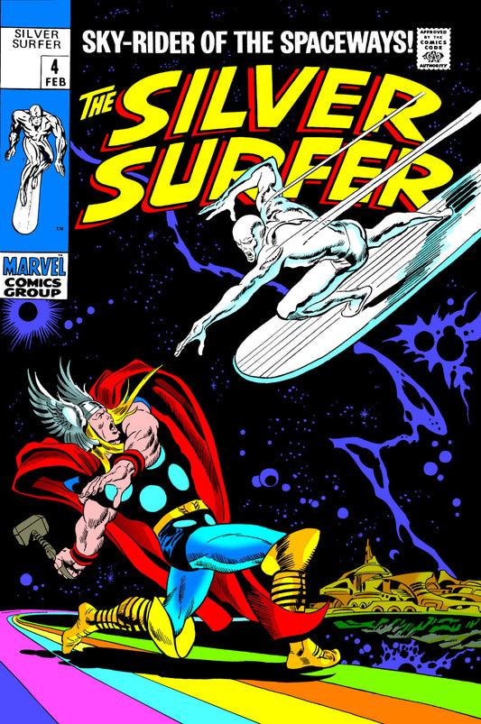 SILVER SURFER OMNIBUS VOL. 1 JOHN BUSCEMA THOR COVER [NEW PRINTING 2, DM ONLY]