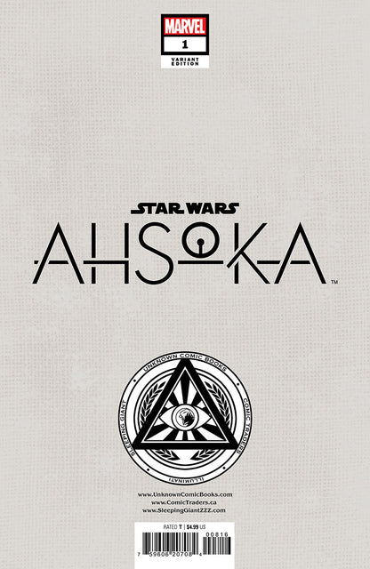 STAR WARS: AHSOKA #1 UNKNOWN COMICS DAVID NAKAYAMA VIRGIN VAR (07/10/2024)