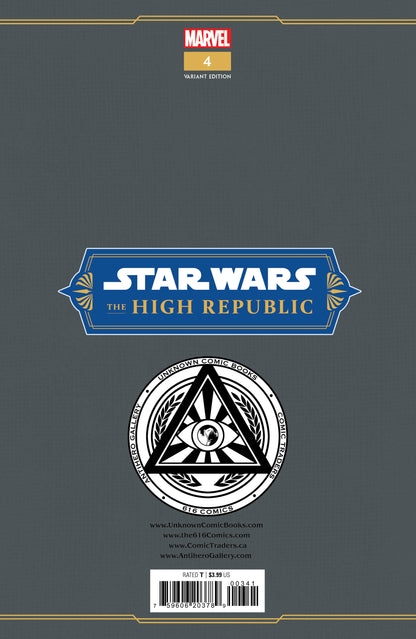 STAR WARS: THE HIGH REPUBLIC #4 UNKNOWN COMICS TYLER KIRKHAM EXCLUSIVE VAR (01/11/2023)