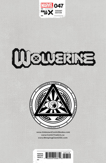 WOLVERINE #47 UNKNOWN COMICS MICO SUAYAN EXCLUSIVE VAR (04/10/2024)
