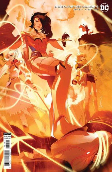 Rwby Justice League #4 (Of 7) Cover B Simone Di Meo Card Stock Variant