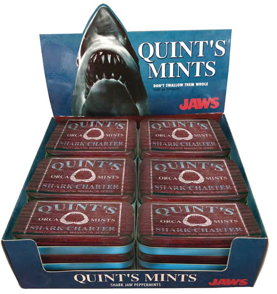 Jaws Quints Mints Sours Candy Tin
