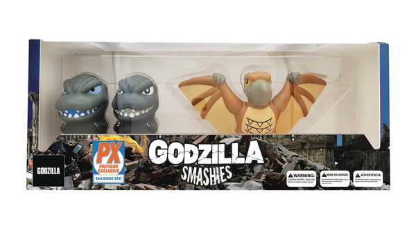 Sdcc 2021 Godzilla Smashies Previews Exclusive Stress Doll 3 piece Set