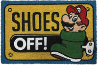 Nintendo Super Mario Shoes Off Doormat