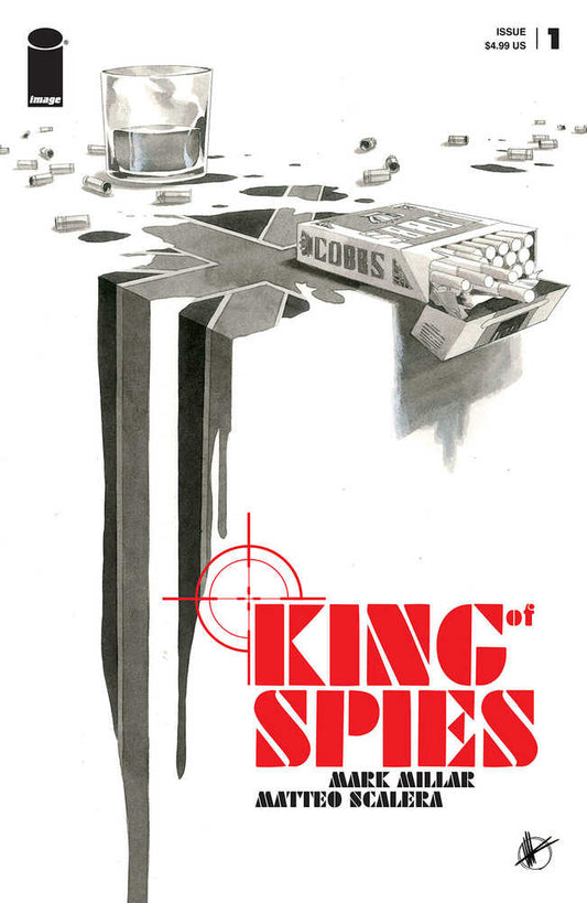 King Of Spies #1 (Of 4) Cover B Scalera Black & White (Mature)