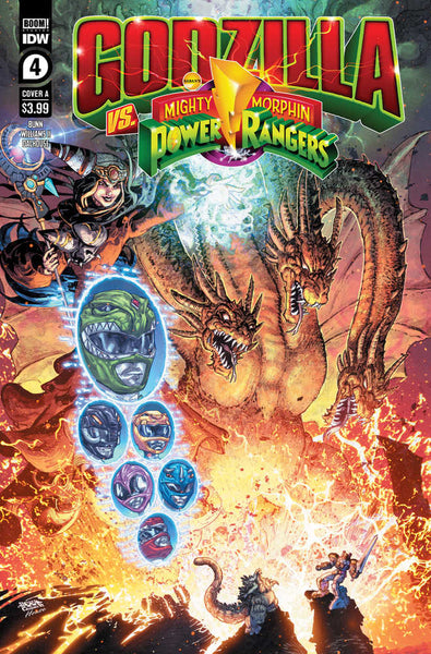 Godzilla Vs Mighty Morphin Power Rangers #4 (Of 5) Cover A  Freddie Williams Ii