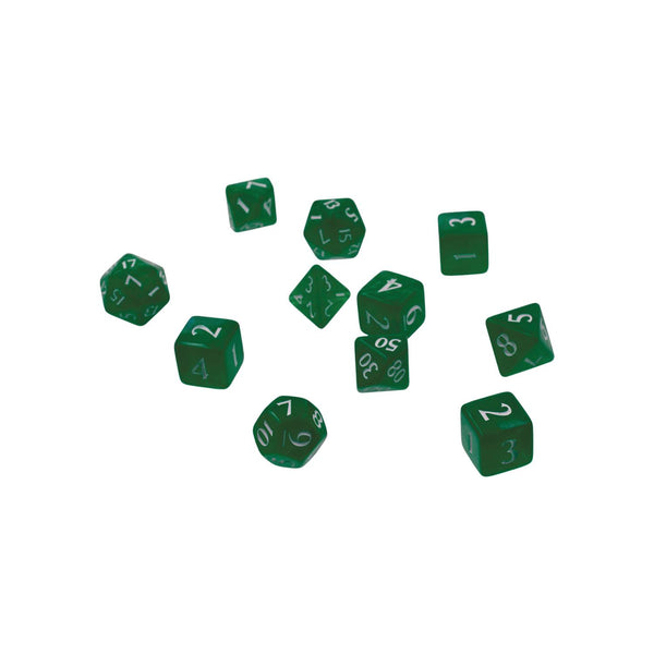 Eclipse Poly 11 Dice Set Forest Green
