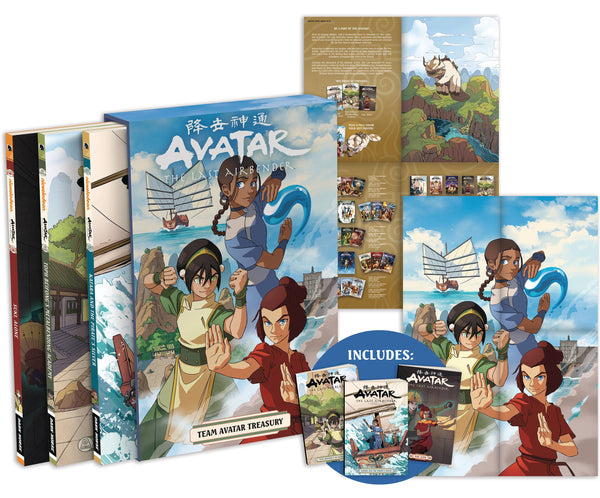 Avatar The Last Airbender (Atla) Team Avatar Treasury Box Set Tpb