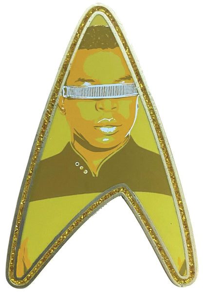 Star Trek The Next Generation La Forge Delta Enamel Pin