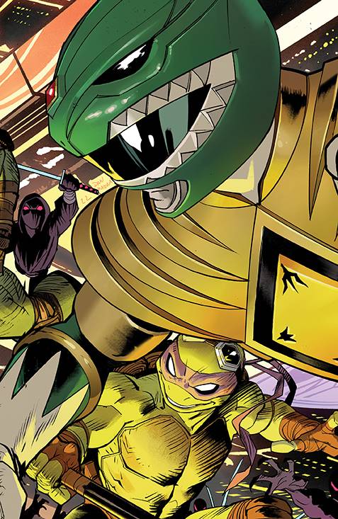 Mighty Morphin Power Rangers/Teenage Mutant Ninja Turtles (TMNT) II #1 (Of 5) Cover D Connecting Variant 4 Mora