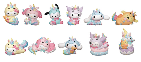 Hello Kitty & Friends Series 4 Unicorn 24 piece #D Bag Clip BMB Display